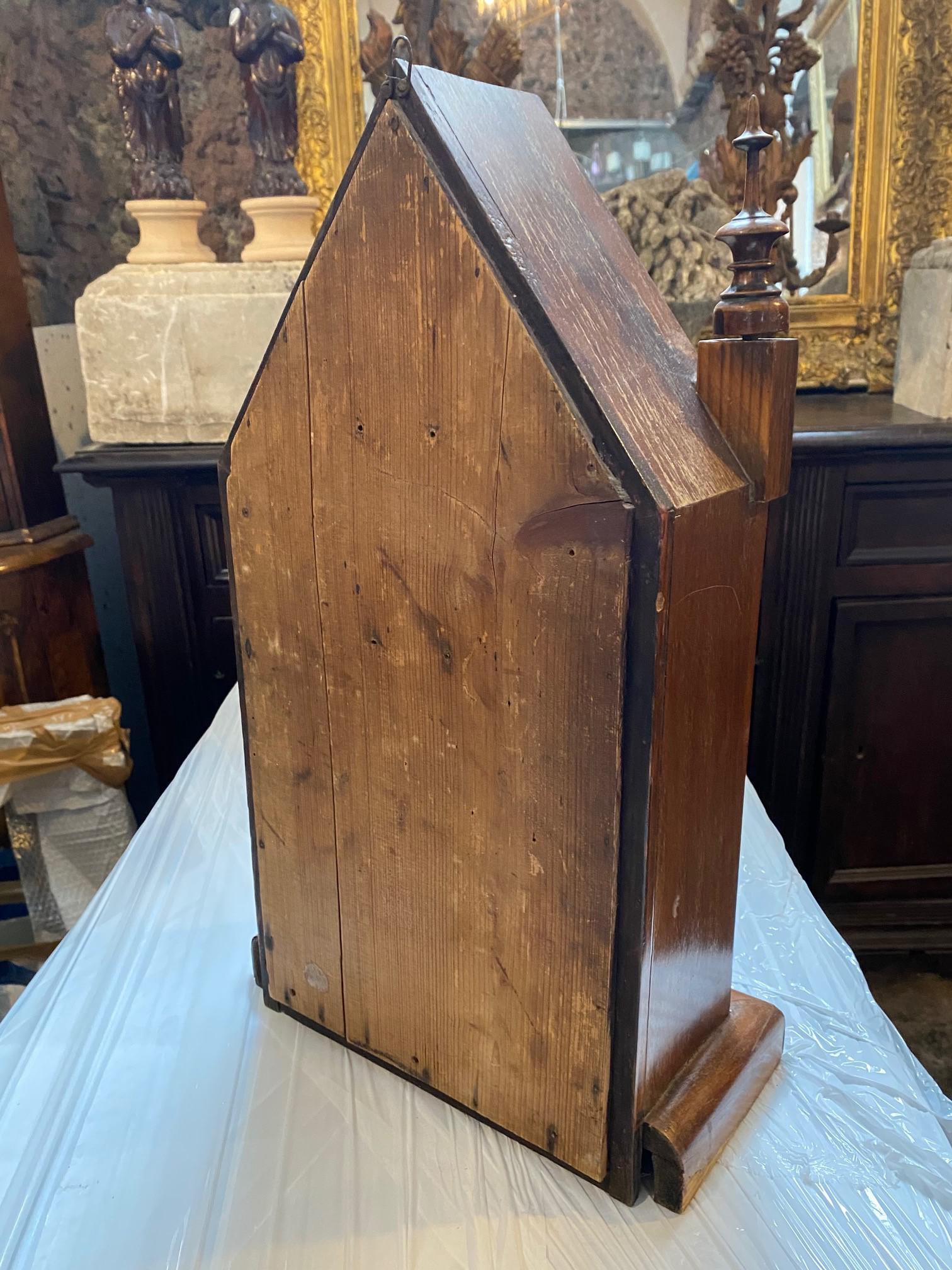Late 19th Century Ancient Neo Gothic Wooden Case 2