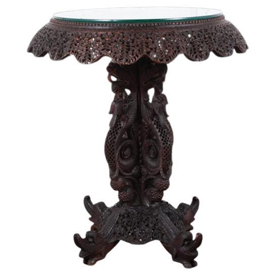 Late 19th Century Anglo Indian Occasional Table For Sale