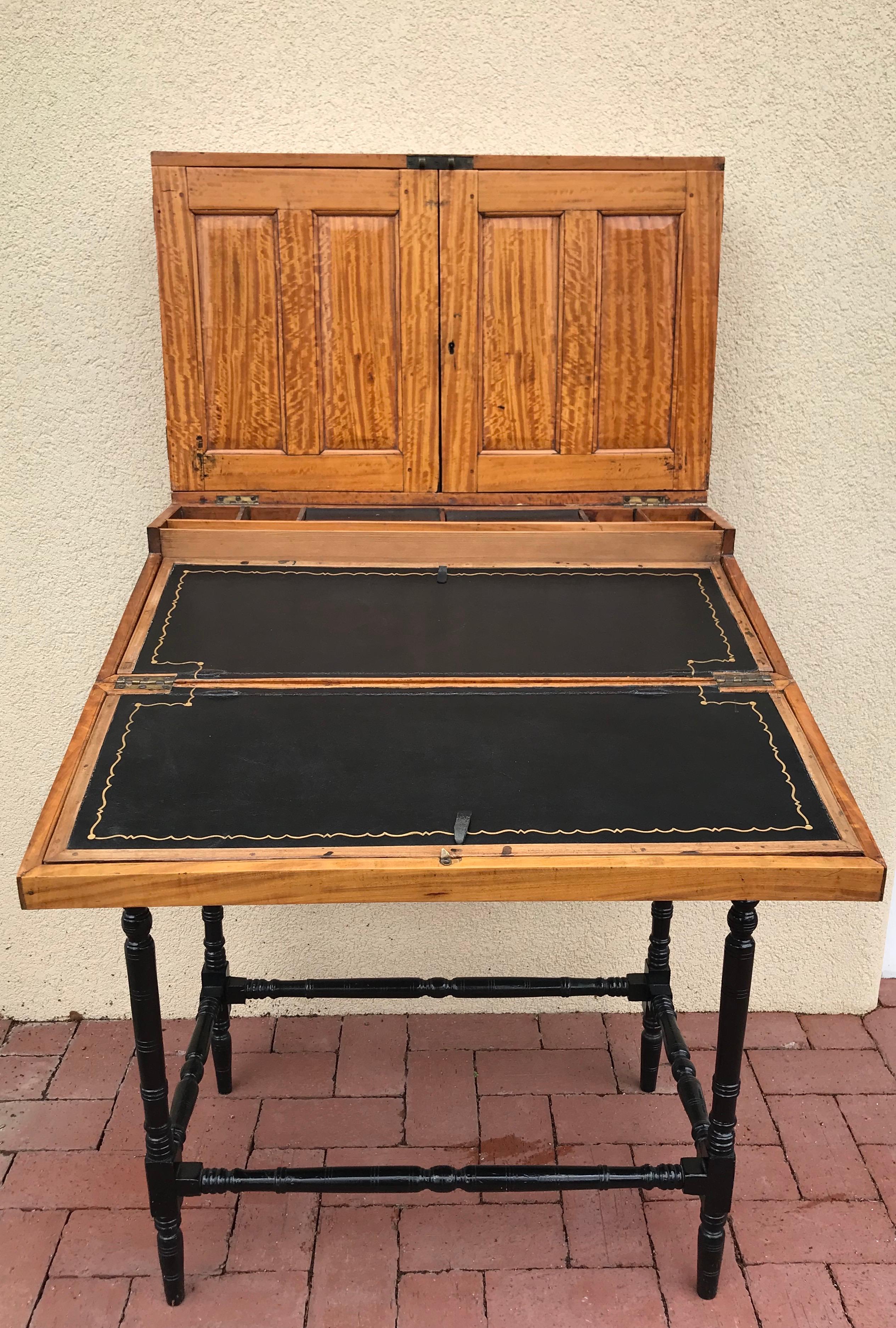 Late 19th Century Anglo Indian Writing desk on Stand For Sale 4