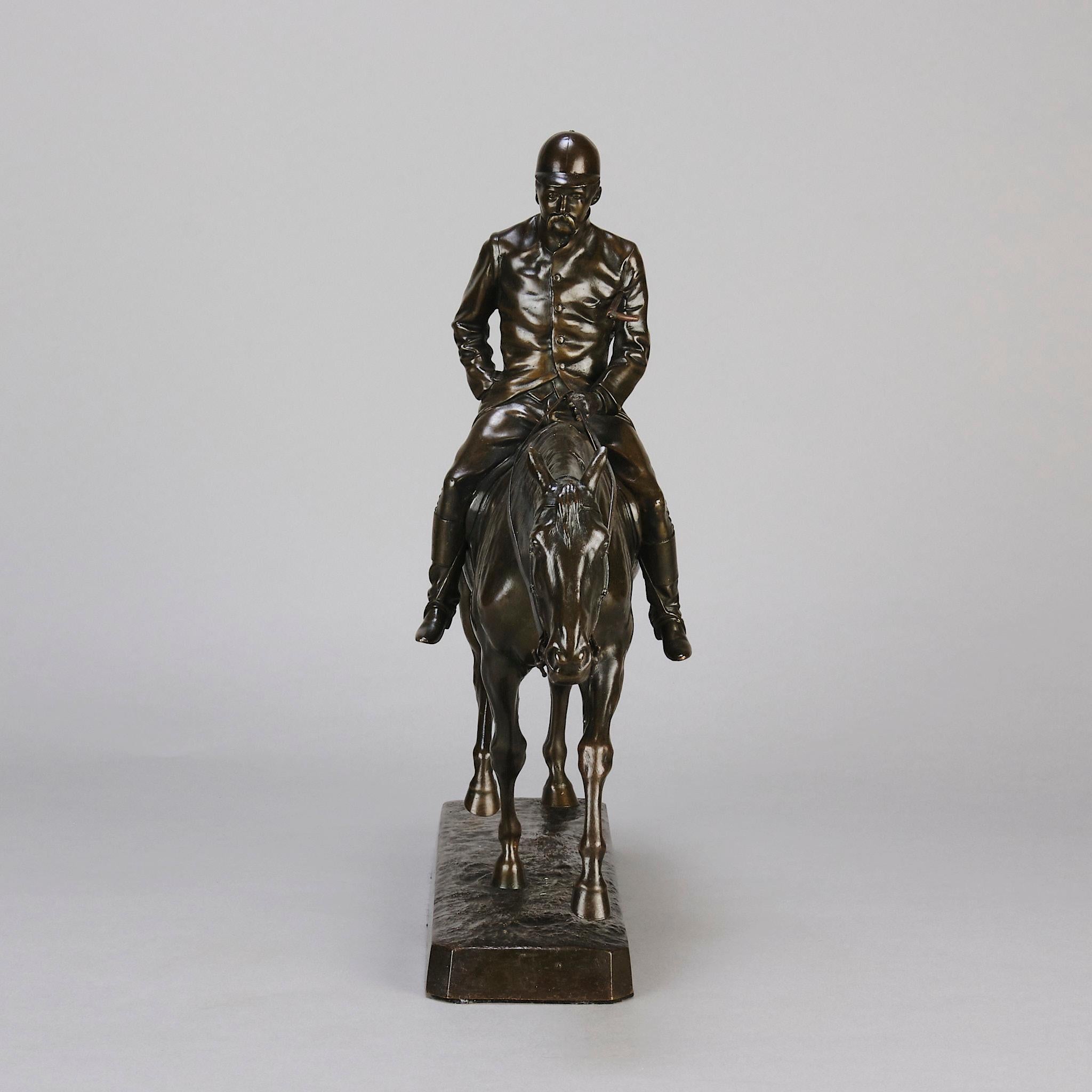 Calco Bronzo Animalier della fine del XIX secolo intitolato 