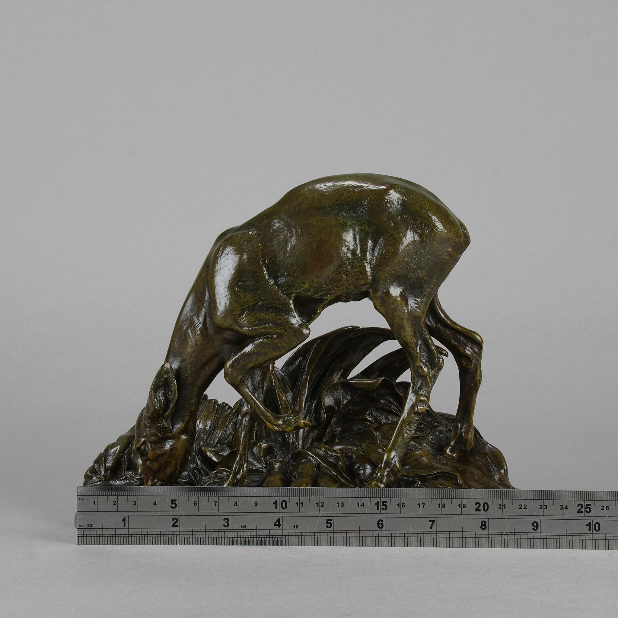Bronze animalier de la fin du XIXe siècle intitulé 