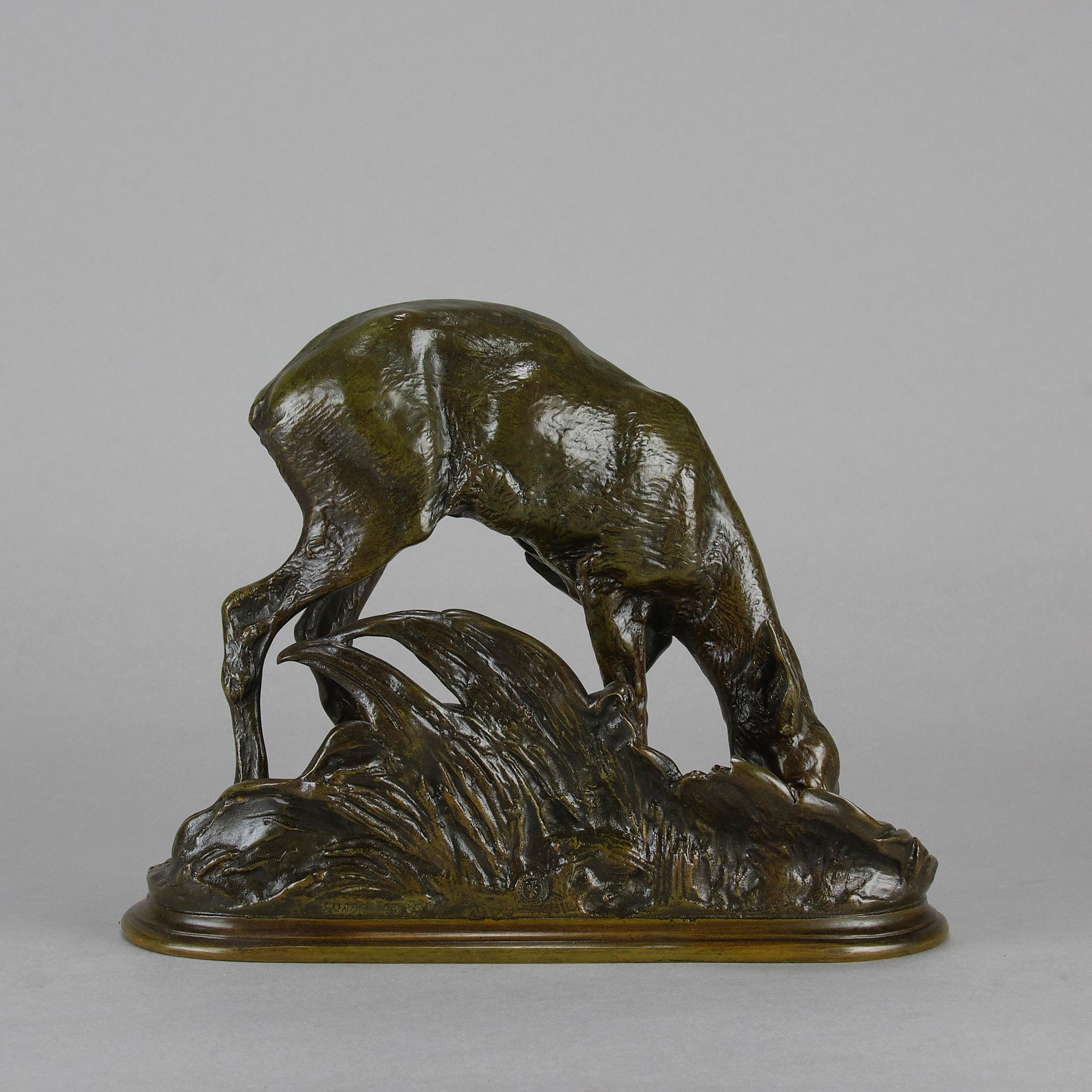 Bronze animalier de la fin du XIXe siècle intitulé 