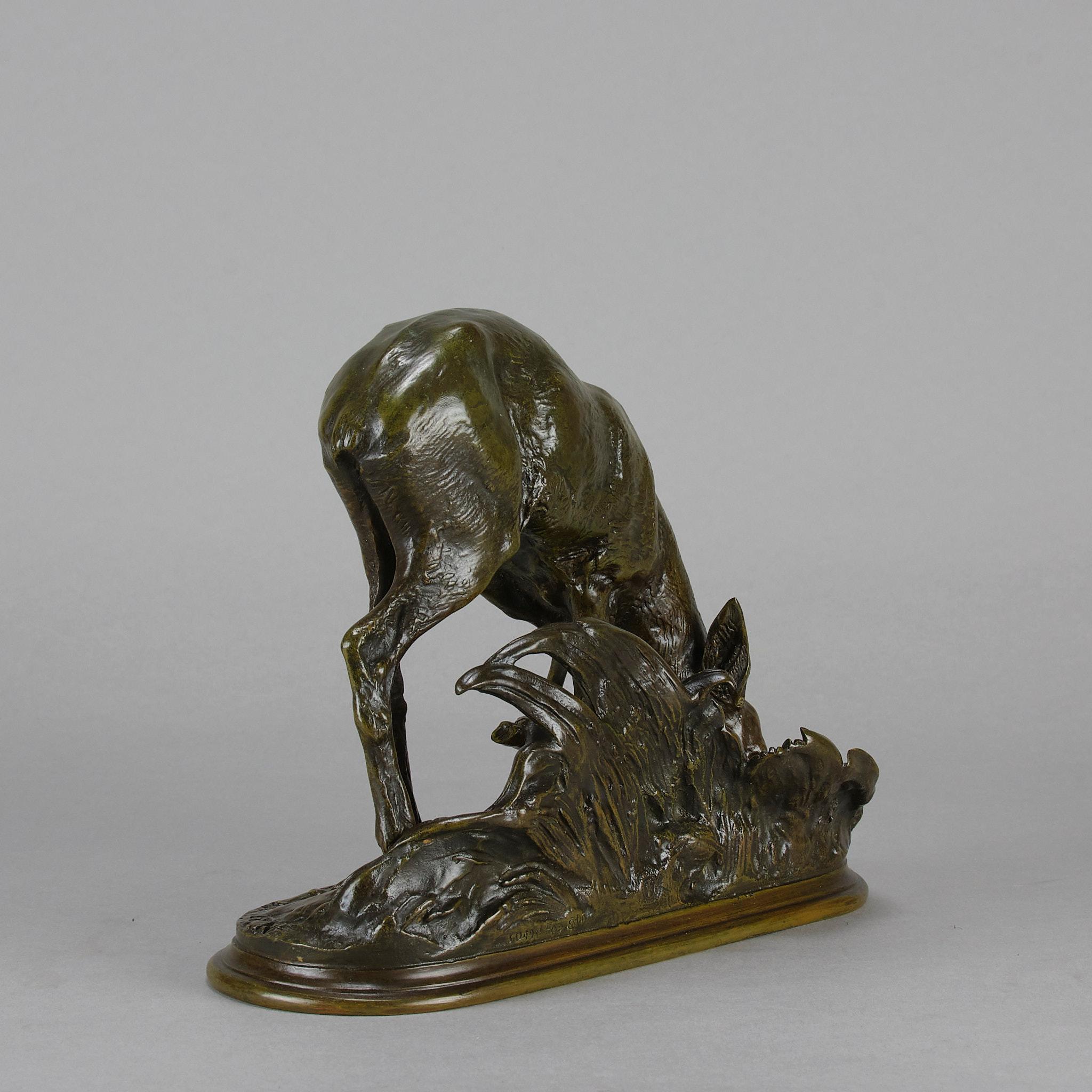 Late 19th Century Animalier Bronze entitled 