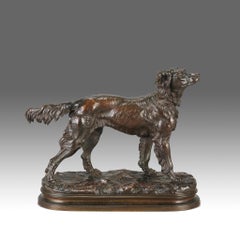 Late 19th Century Animalier Bronze entitled "Irish Setter" by Jules Moigniez