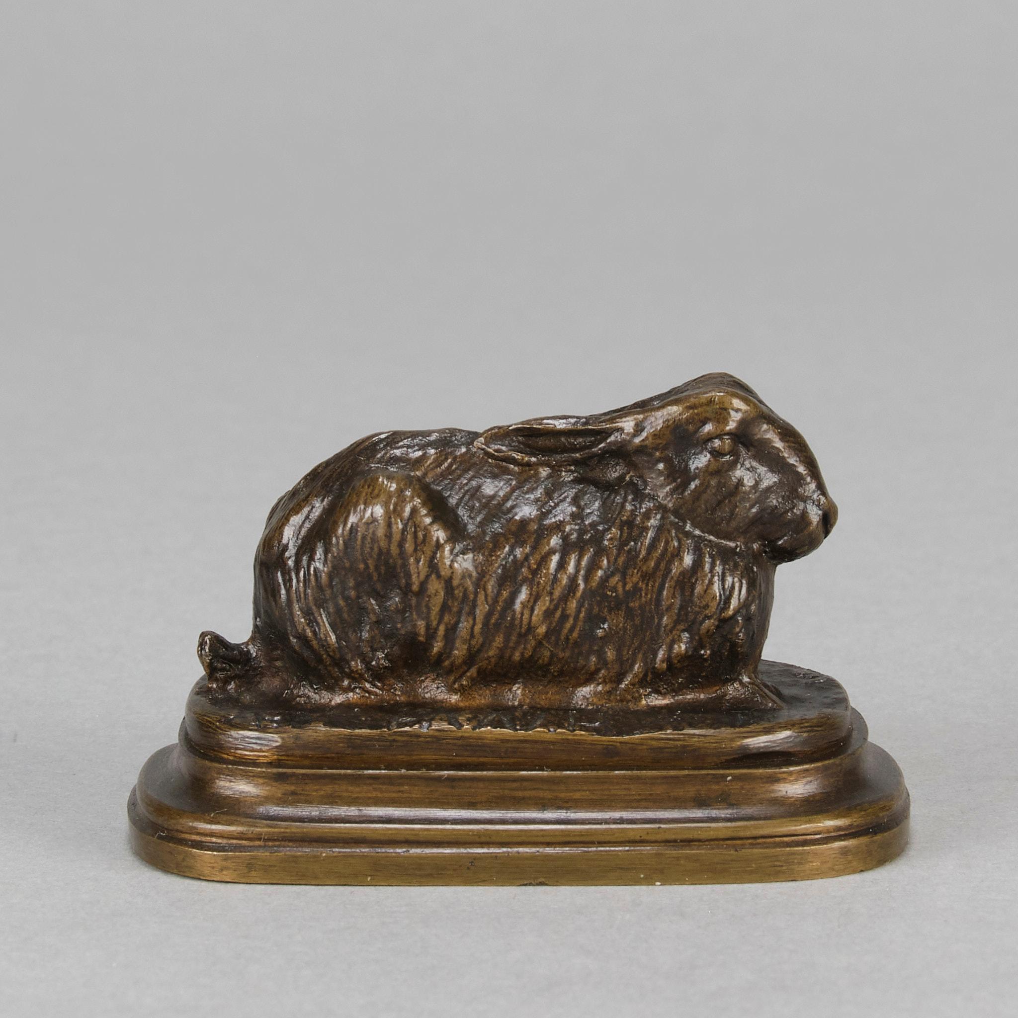 Art nouveau Sculpture en bronze animalier de la fin du XIXe siècle 