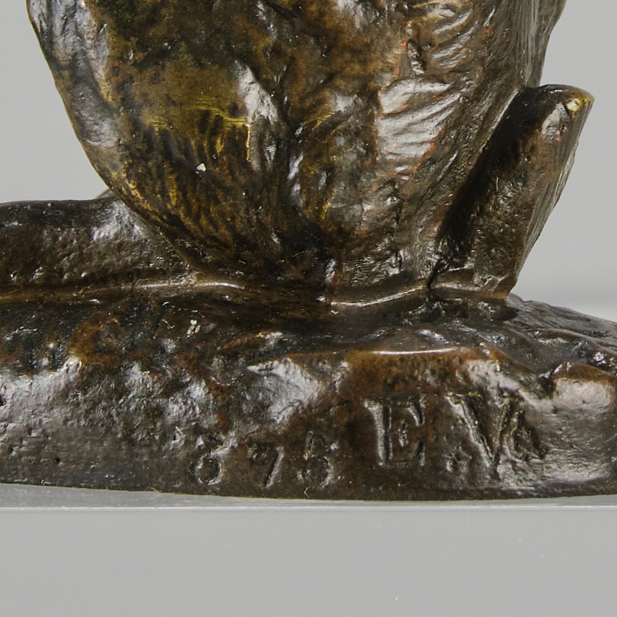 Tierier-Skulptur des späten 19. Jahrhunderts mit dem Titel „Alert Hare“ von Alfred Dubucand im Angebot 4