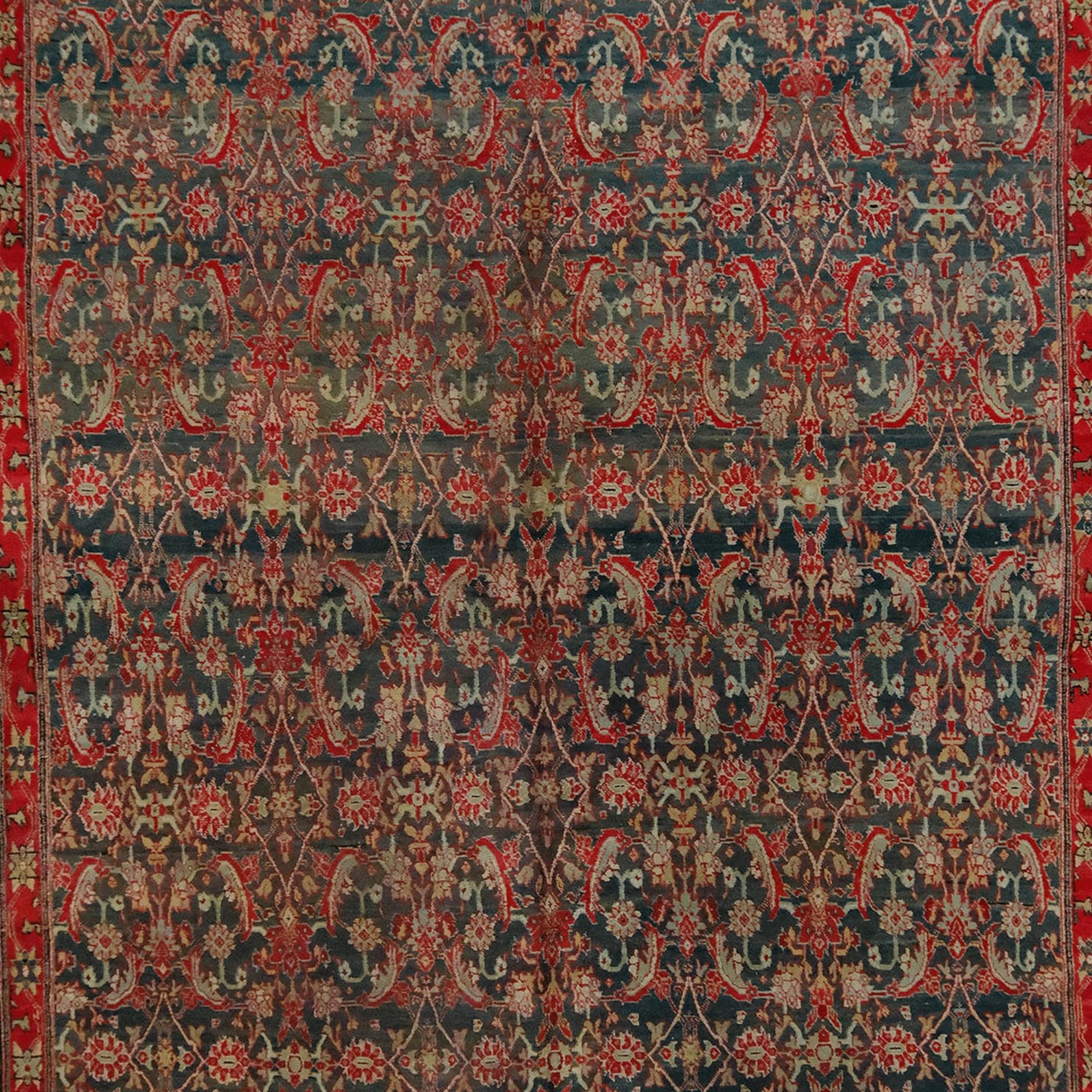 Antiker Agra-Teppich aus dem späten 19. (Indisch) im Angebot