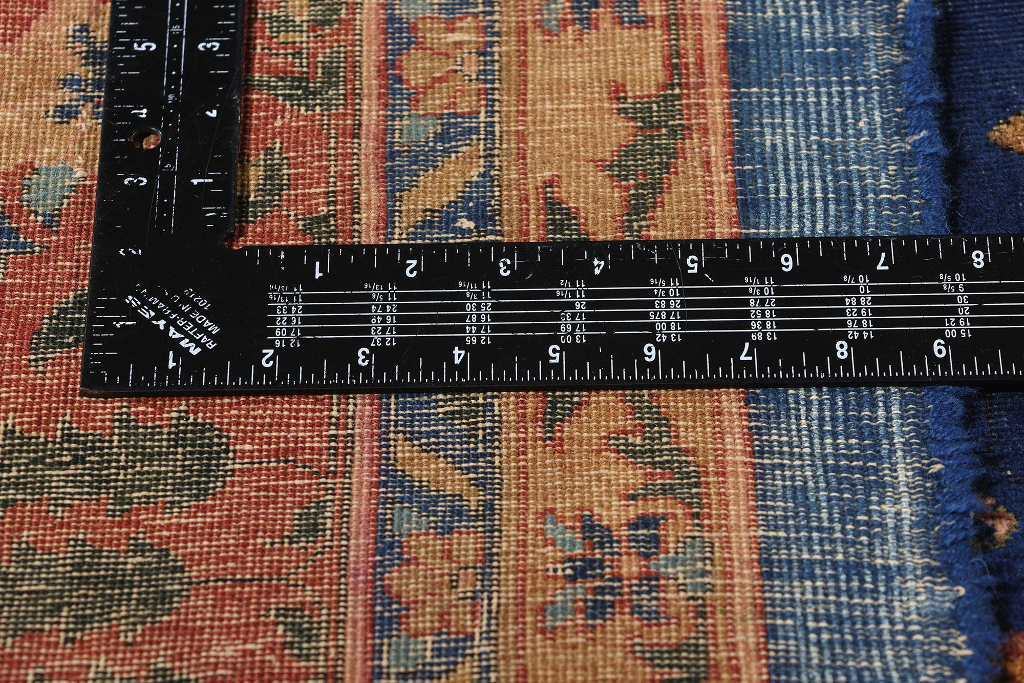 Wool Late 19th Century Antique Agra Vase Carpet For Sale