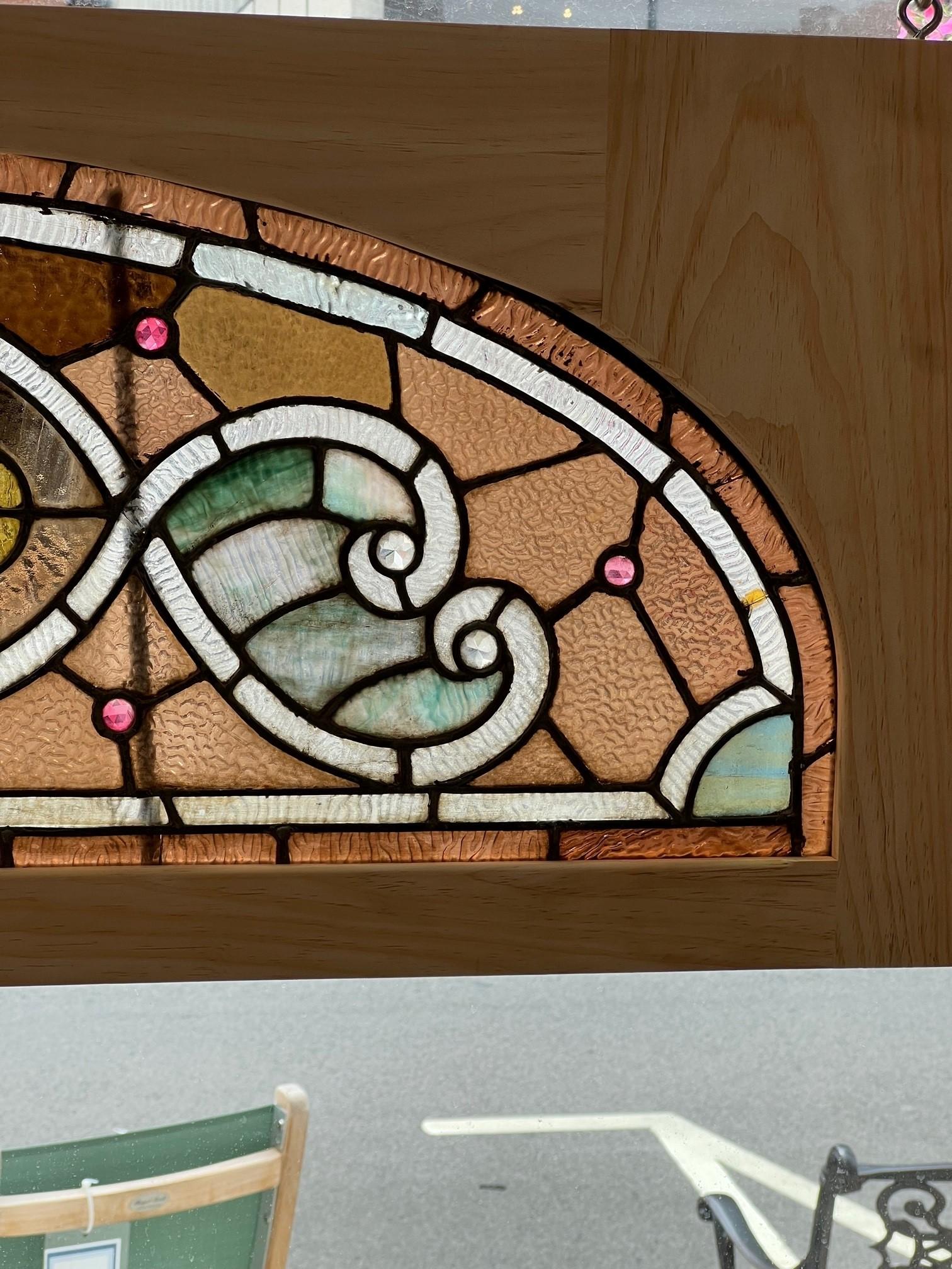 victorian stained glass transom windows