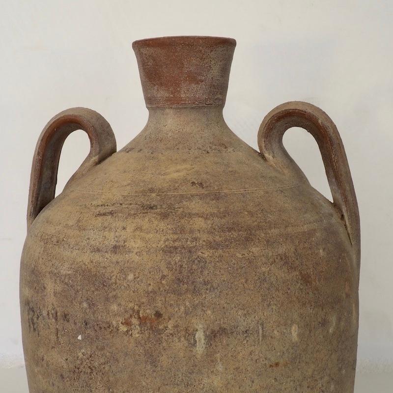 Late 19th Century Antique Bell Shaped Portuguese Terracotta Jug In Good Condition In London, GB