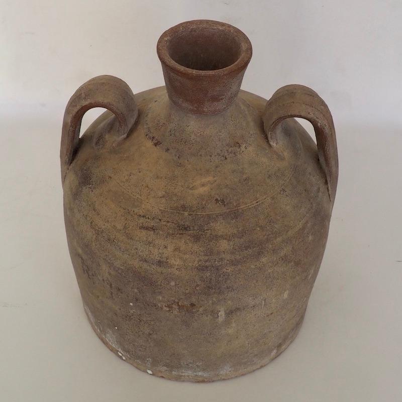 Late 19th Century Antique Bell Shaped Portuguese Terracotta Jug 2