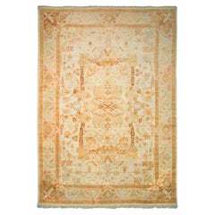 Late-19th Century Antique Borlou Beige Turkish Rug