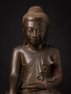 Late 19th century Antique bronze Burmese Mandalay Buddha from Burma