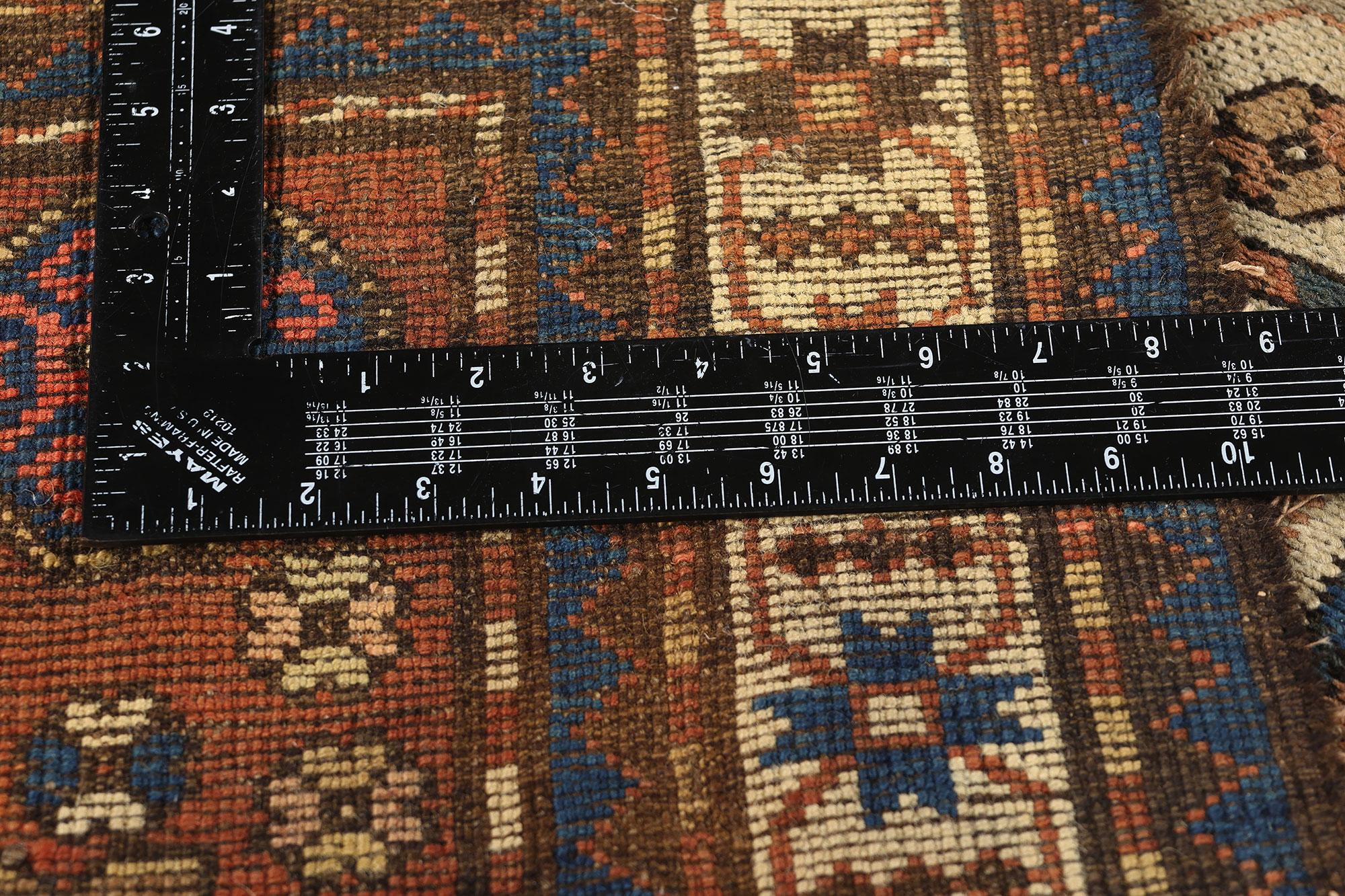 Fin du 19e siècle Tapis ancien du Caucase Chelaberd Karabagh Abîmé - En vente à Dallas, TX