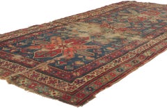 Late 19th Century Antique Caucasian Kazak Runner