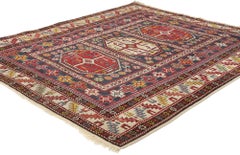 Late 19th Century Antique Caucasian Kazak Tribal Carpet