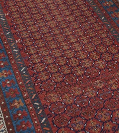 Antique Hand-Knotted Caucasian Runner Rug, Armenia, Late 19th Century