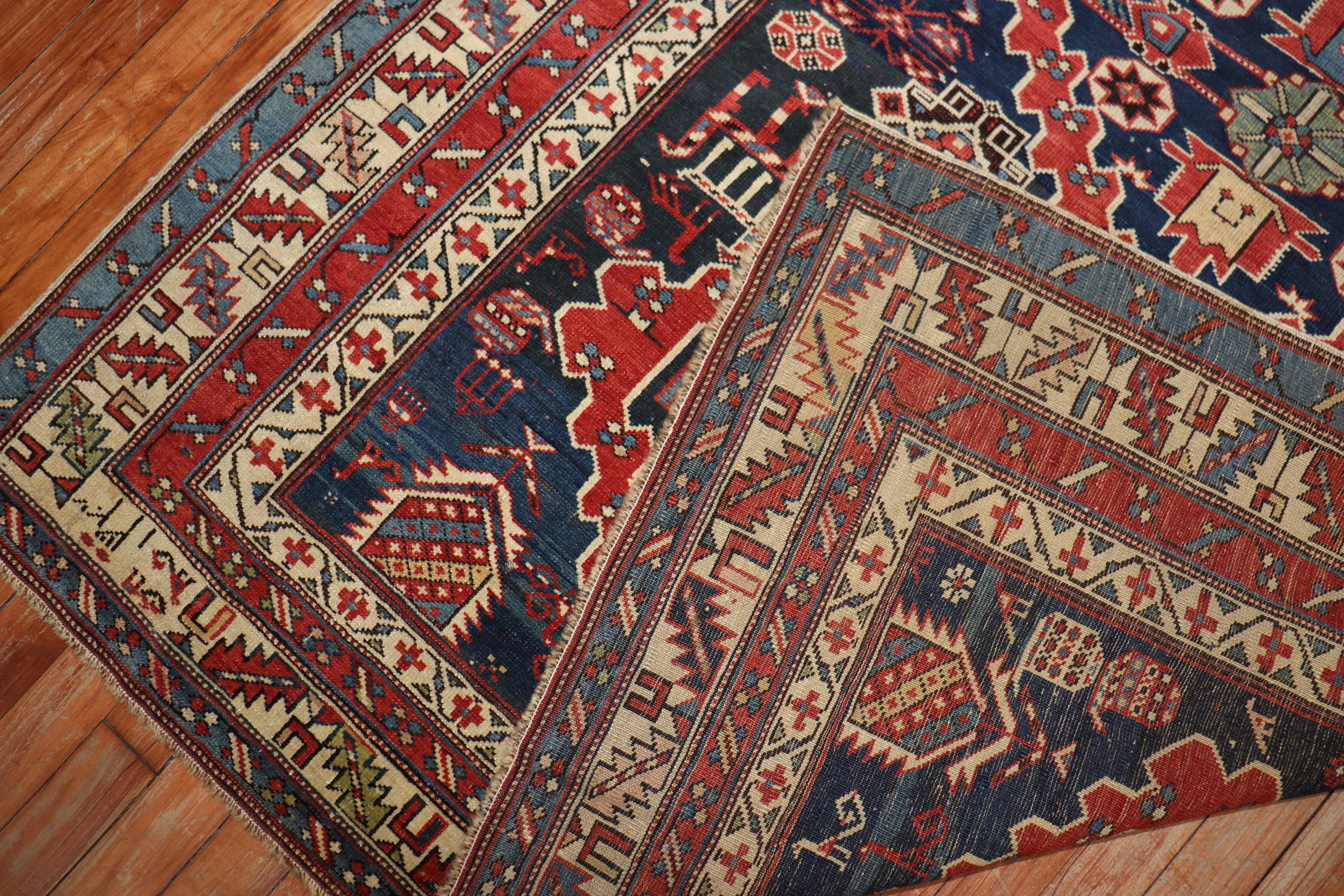 Kazak Early Century Antique Caucasian Shirvan Rug