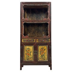 Fin du 19ème siècle, ancienne vitrine chinoise sculptée