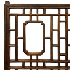 Late 19th Century Antique Chinese Carved Wooden Window Panel/Wall Arts
