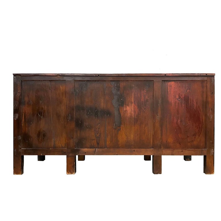 Late 19th Century Antique Chinese Mongolia Sideboard, Buffet Table For