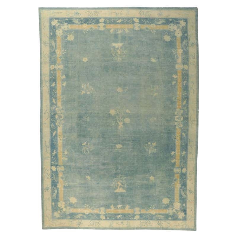 Antique Chinese Peking Rug, Chinoiserie Chic Meets Regal Decadence For ...