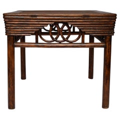 Mesa de vino china antigua de finales del siglo XIX