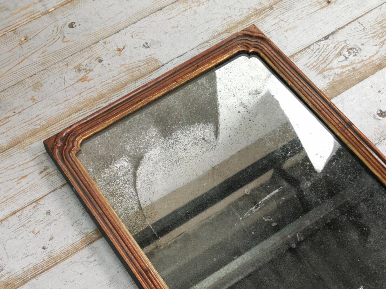 Victorian Late 19th Century Antique Distressed Rectangular Wall Mirror