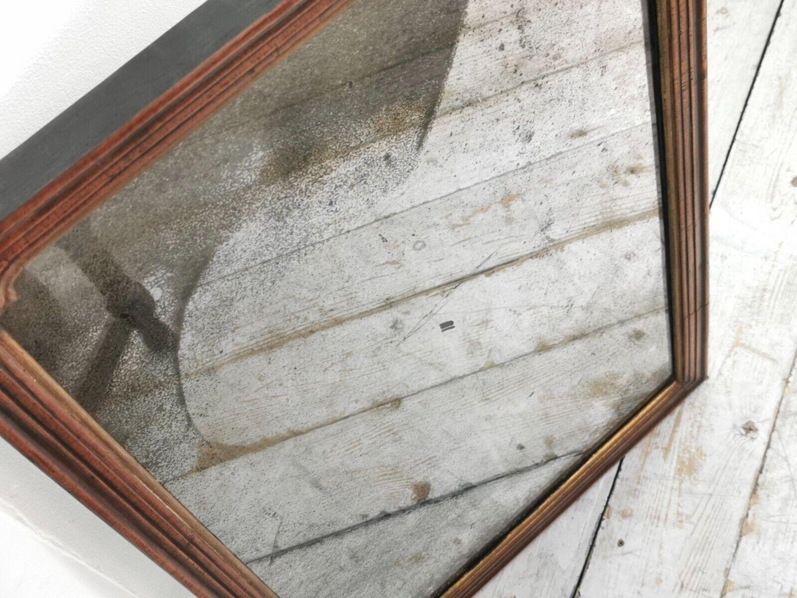 Late 19th Century Antique Distressed Rectangular Wall Mirror 2