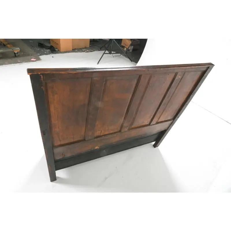 Late 19th Century Antique Dutch Oak Hall Bench For Sale 4