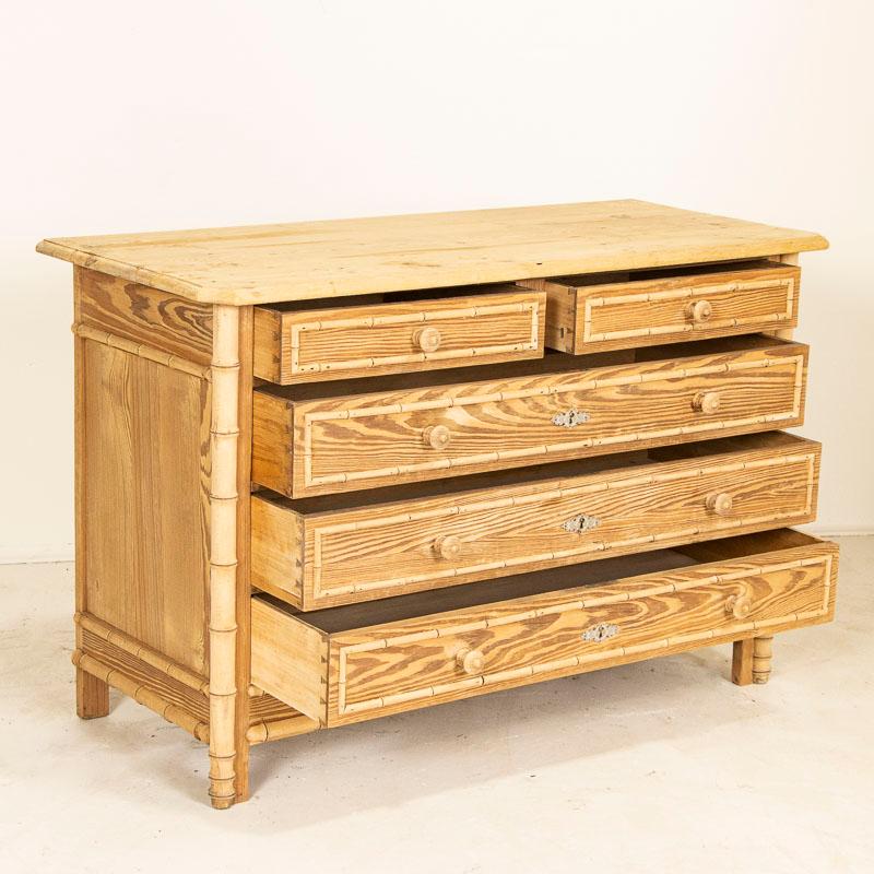 faux bamboo chest of drawers