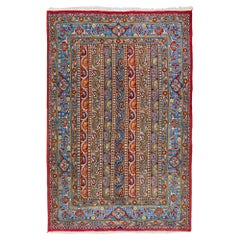 Late 19th Century Antique Floral Design Hand Knotted Rug