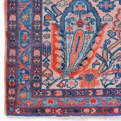Late 19th Century Antique Floral Design Hand Woven Wool Rug
