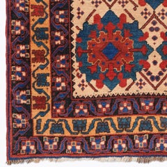 Late 19th Century Antique Floral Design Hand Woven Wool Rug