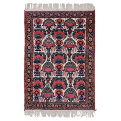 Late 19th Century Antique Floral Design Hand Woven Wool Rug