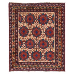 Late 19th Century Antique Floral Design Hand Woven Wool Rug