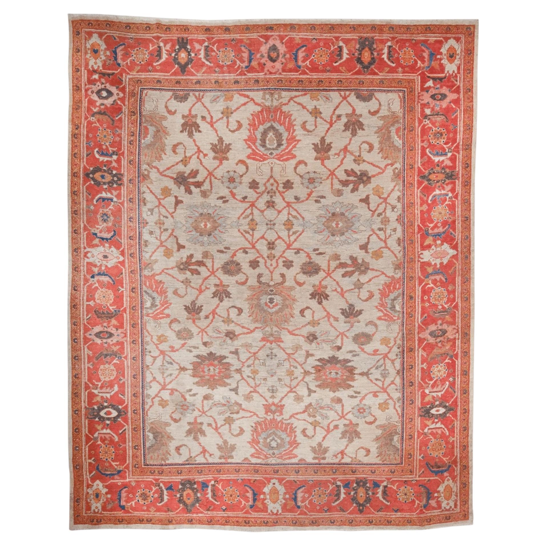 Late 19th Century Antique Floral Design Hand Woven Wool Rug