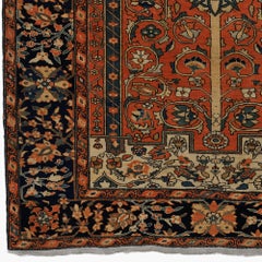 Late 19th Century Antique Floral Design Rug