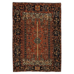 Late 19th Century Antique Floral Design Rug