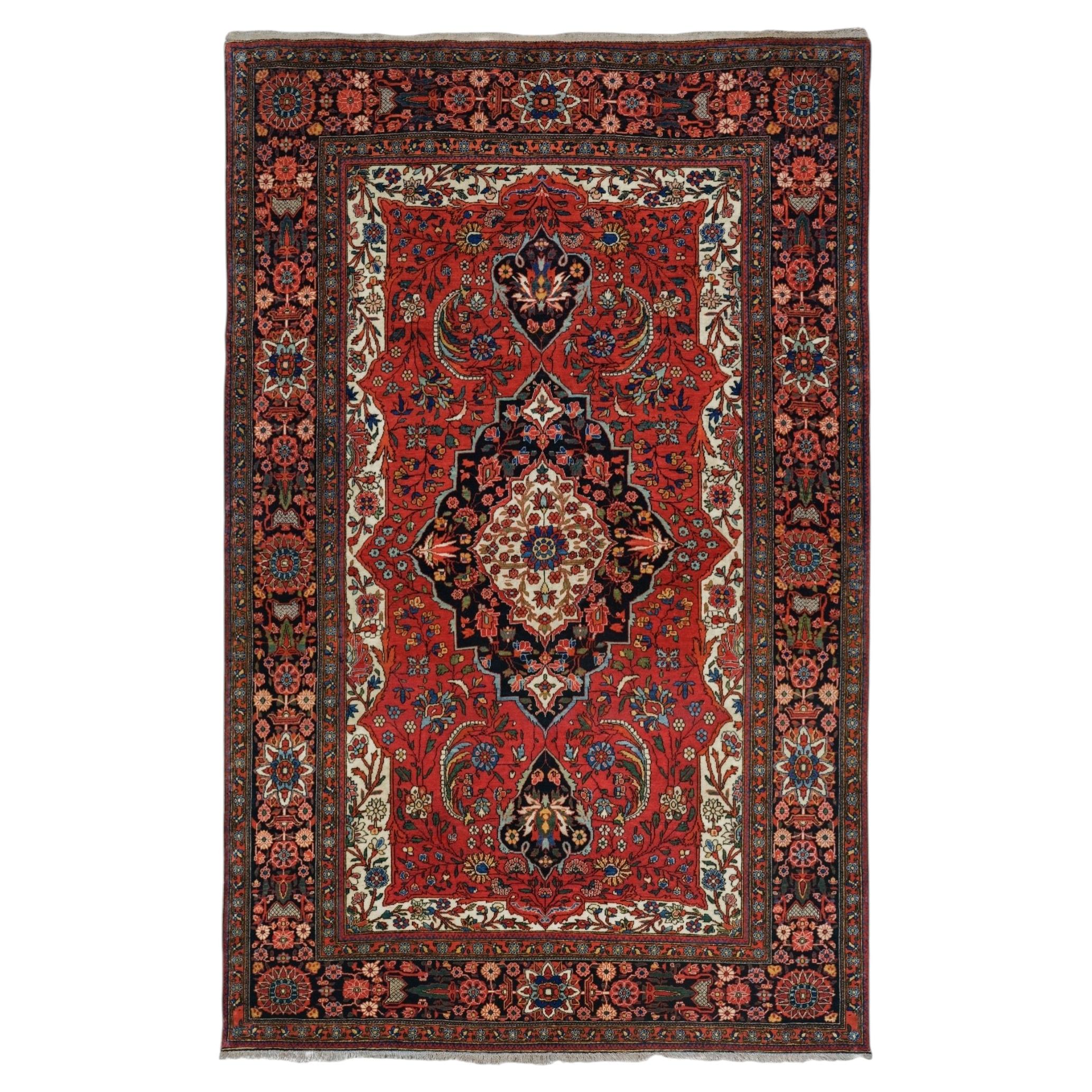 Late 19th Century Antique Floral Design Rug