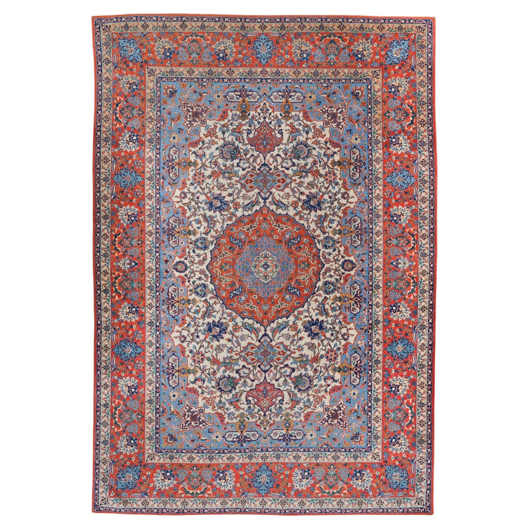 Late 19th Century Antique Floral Design Rug