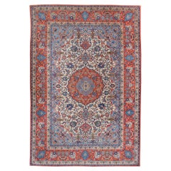 Late 19th Century Antique Floral Design Rug