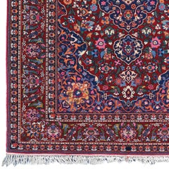 Late 19th Century Antique Floral Design Wool Rug