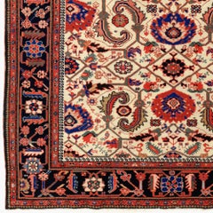 Late 19th Century Antique Floral Design Wool Rug
