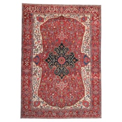 Late 19th Century Antique Floral Design Wool Rug