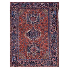 Late 19th Century Antique Floral Design Wool Rug