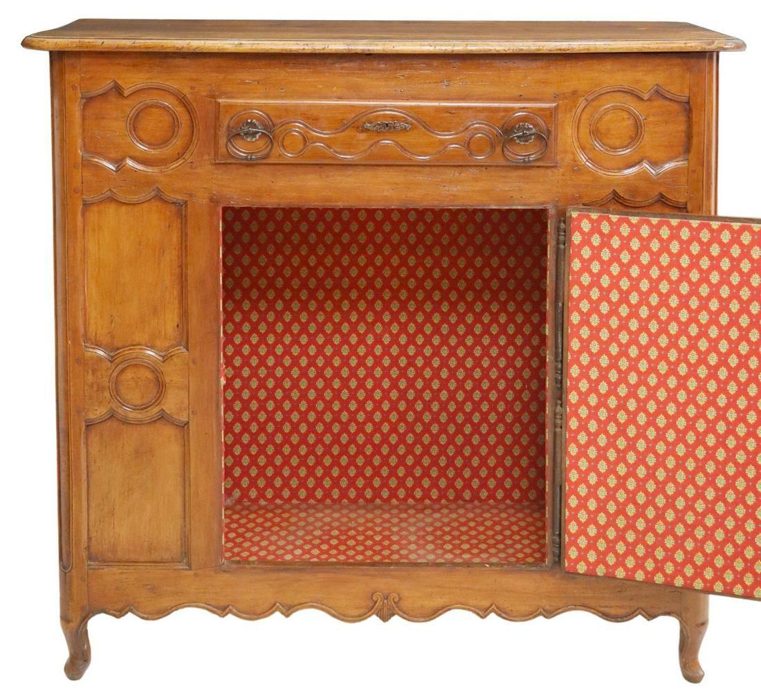 Late 19th Century Antique French Louis XV Style Fruitwood Confiturier Cabinet In Good Condition For Sale In Sheridan, CO