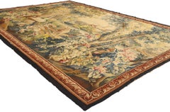 Late 19th Century French Verdure Aubusson Tapestry with Louis XV Style