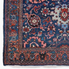 Late 19th Century Antique Garden Design Hand Woven Wool Rug