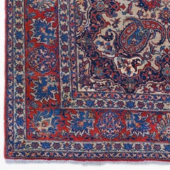 Late 19th Century Antique Garden Design Hand Woven Wool Rug